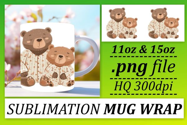 Loving Mama Bear Sublimated Delight Wrap For Discount