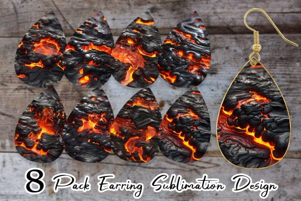 Earring Molten Lava Hot on Sale