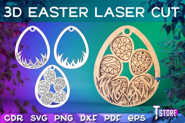 3D Easter Egg Laser Cut | Happy Easter | CNC File For Discount