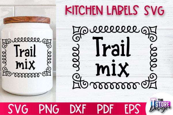 Kitchen Labels SVG Design | Home Design SVG | Jar Labels v.1 Cheap