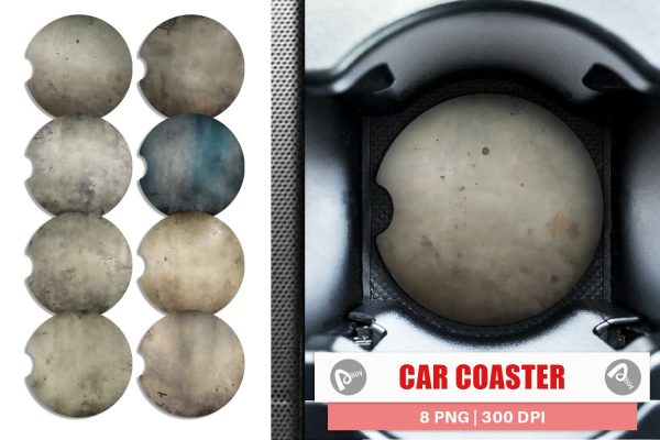 Car Coaster Rough Dirty Grunge Texture Hot on Sale