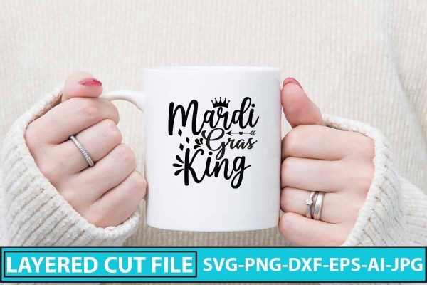 Mardi Gras King SVG Design Online now
