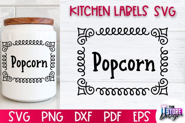 Kitchen Labels SVG Design | Home Design SVG | Jar Labels v.1 For Discount