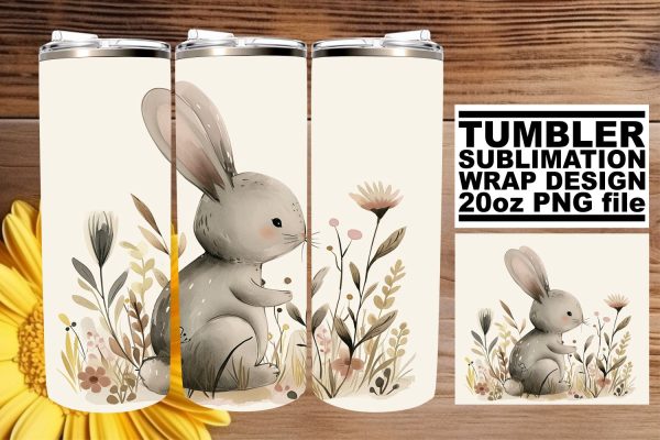 Springtime Boho Critters Tumbler Wrap Sublimation - 20oz Fashion