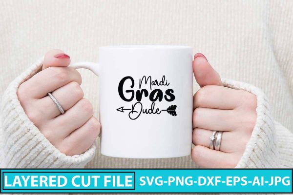Mardi Gras Dude SVG Design Supply