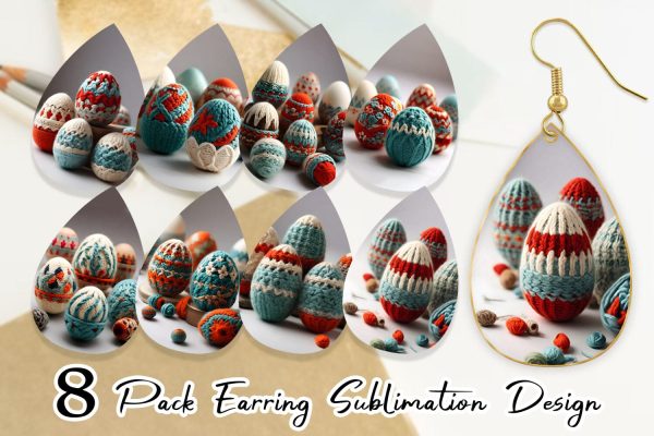 Earring Easter Egg Embroidery Supply