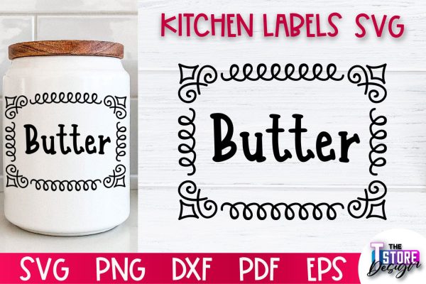Kitchen Labels SVG Design | Home Design SVG | Jar Labels v.1 For Discount