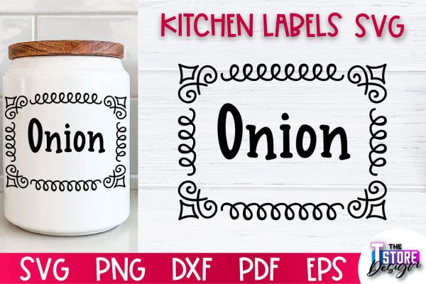 Kitchen Labels SVG Design | Home Design SVG | Jar Labels v.1 on Sale