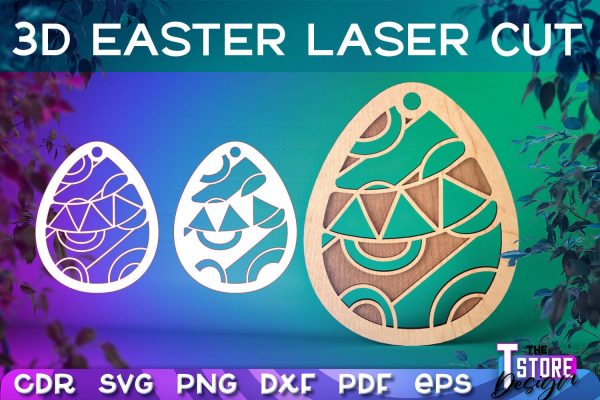3D Easter Egg Laser Cut | Happy Easter | CNC File For Discount