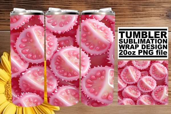 Whimsical Fruit Patterned Sublimation Art on Sale
