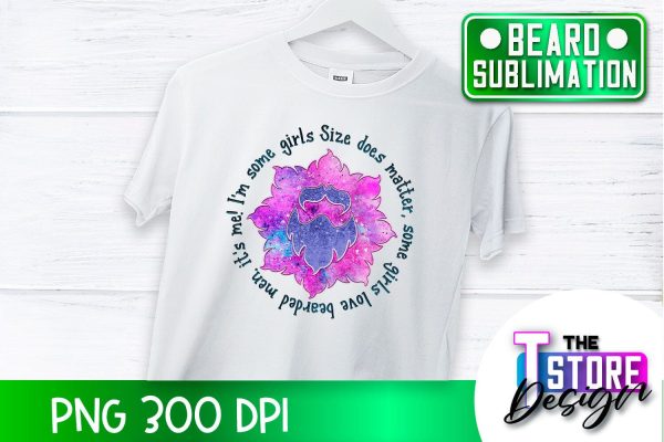 Beard Sublimation | Men Quotes | T-Shirt Design | PNG File on Sale