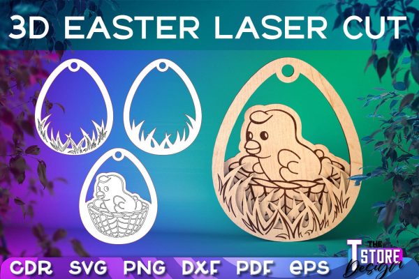 3D Easter Egg Laser Cut | Happy Easter | CNC File Online Hot Sale