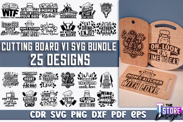 Cutting Board SVG | Kitchen Quotes SVG | Home Design | SVG File v.1 Discount