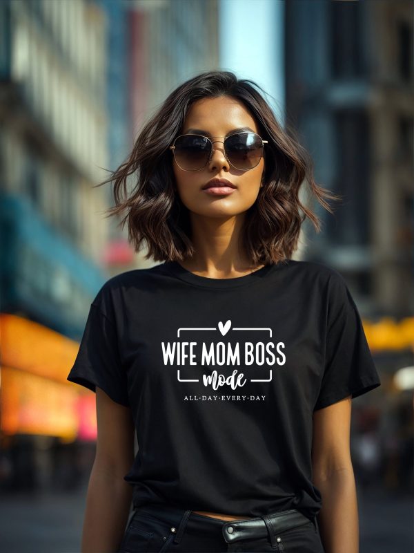 Wife Mom Boss Svg Png Files, Mom Svg, Mom Life Svg, Mom Mode Svg, Mothers Day Svg, Mom Svg Shirt, Girl Mom Svg, Boy Mom Svg Fashion