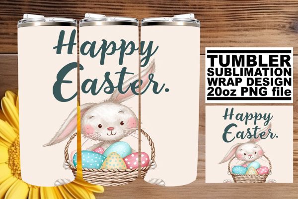 Easter Basket Blissful Springtime Sublimation Art For Cheap