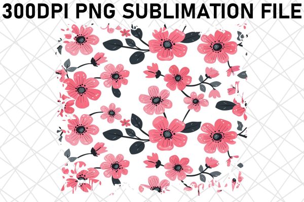 Floral Delight Pattern Sublimation Online now
