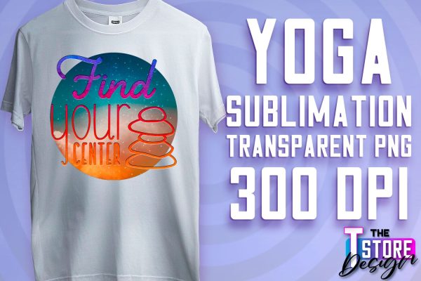 Yoga Sublimation | T-Shirt Design | PNG File v.1 Online