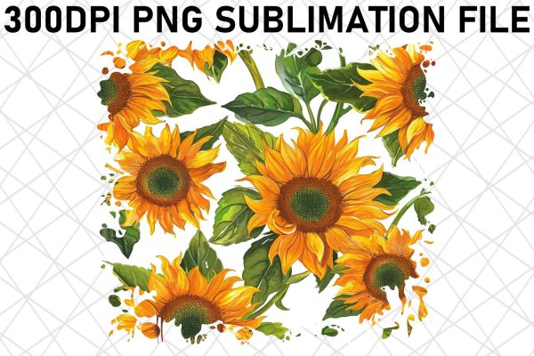 Colorful Blossom Sublimation Art Cheap