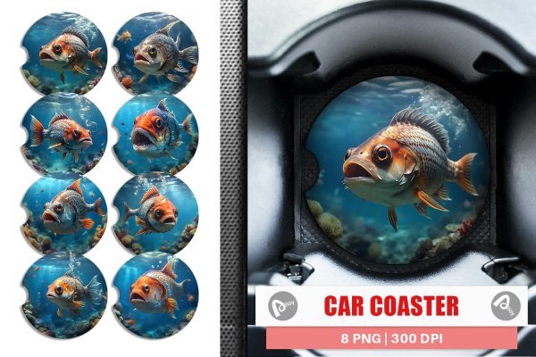 Car Coaster Deep Sea Fish Hot on Sale