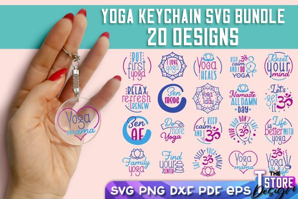 Yoga SVG Keychain | Sport SVG | Meditation Quotes SVG Sale