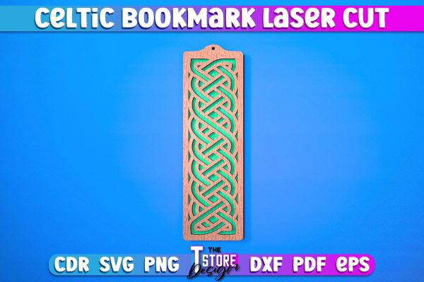 Celtic Bookmark Laser Cut SVG | Bookmark Laser Cut Design | CNC Files Sale