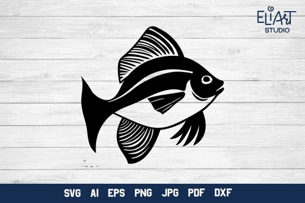 Fish SVG Design, Ocean Creatures PNG Design, Digital Cutting File. Online Hot Sale