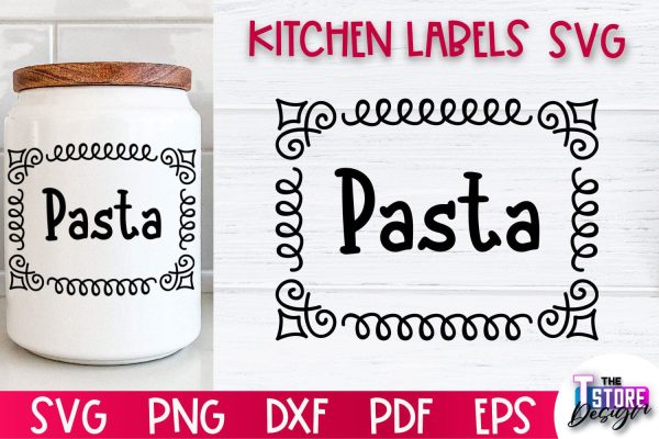Kitchen Labels SVG Design | Home Design SVG | Jar Labels v.1 For Discount
