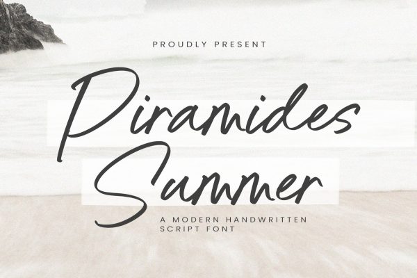 Piramides Summer - Modern Handwritten Script Font Online Hot Sale