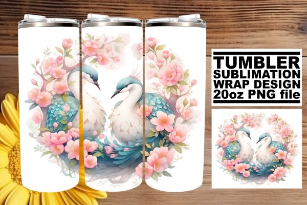 Delightful Feathered Tumbler Art Hot on Sale