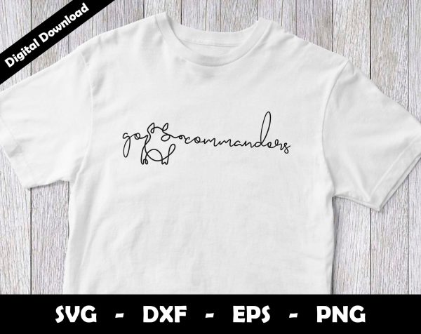 Go Commanders SVG Cut File, Commanders One line drawing SVG Design, Commanders Football Mascot For Cheap
