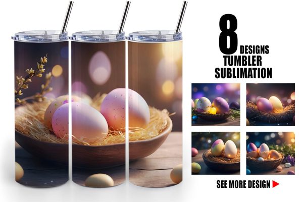 Tumbler Wrap Easter Egg Bokeh Cheap