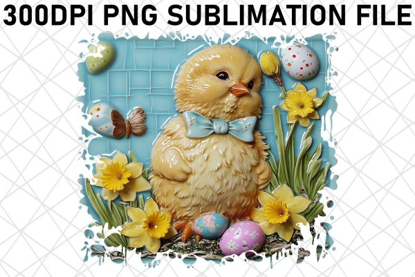 Cheerful 3D Easter Friends Sublimation Fashion
