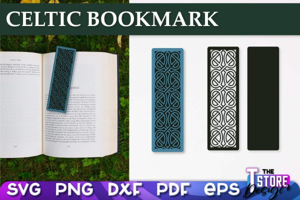 Celtic Bookmark SVG | Viking Design Bookmark SVG | Book Lover Sale