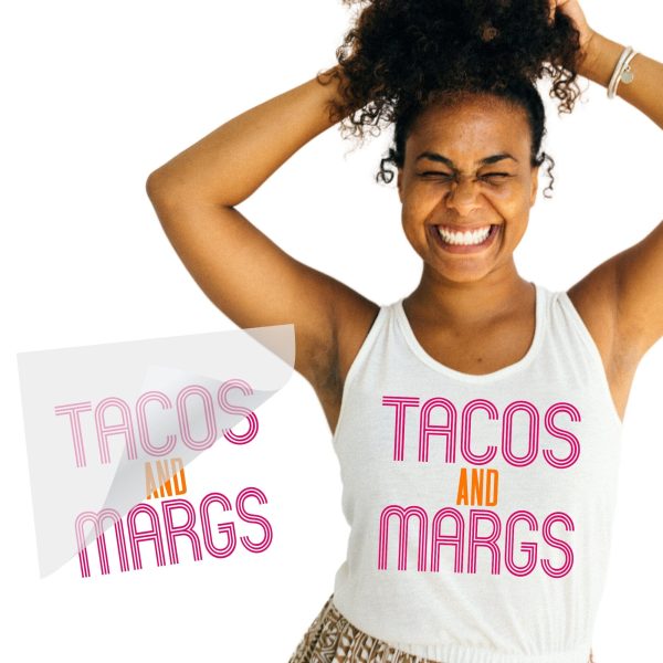 Tacos and Margs DTF Transfer Hot on Sale