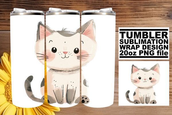 Adorable Spring Boho Critters Tumbler Wrap - 20oz Sublimation Supply