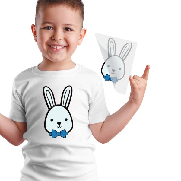 Bunny with Bowtie DTF Transfer Supply