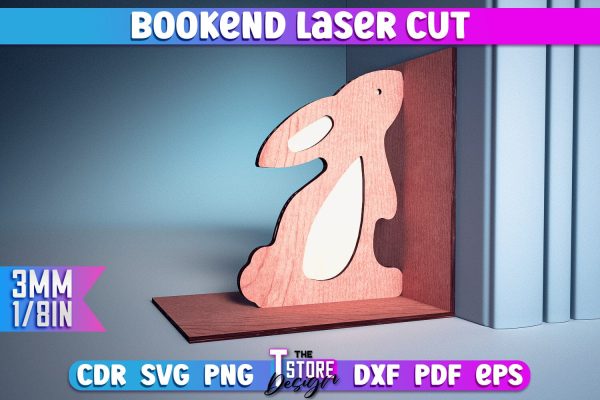 Bookend Laser Cut | Book Laser Cut Design | CNC Files For Discount