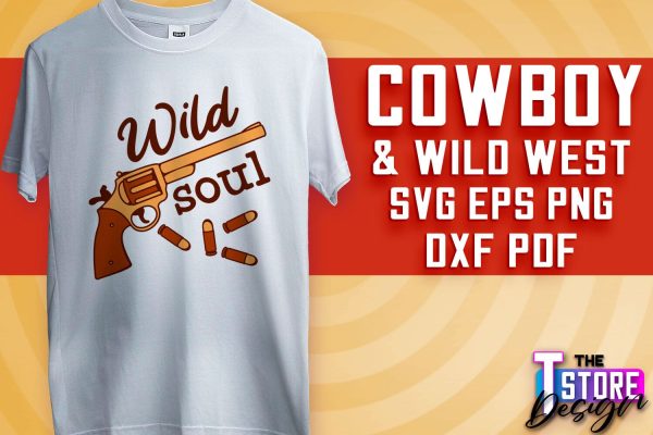 Cowboy & Wild West SVG | Western SVG Design | Cowboy T-Shirt Design v.2 Online Hot Sale