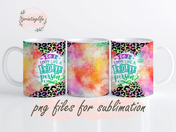 Introvert  Mug Wrap Design, Instant Digital Design Download Mug Wrap Design, Mug Design PNG Online now