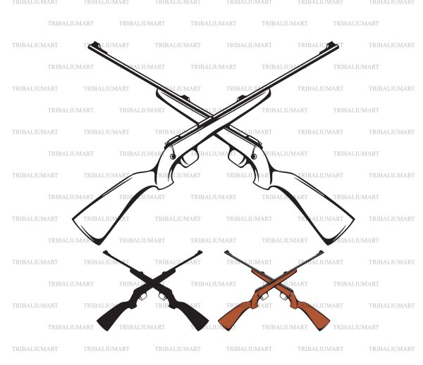 Crossed Hunting Rifles Supply