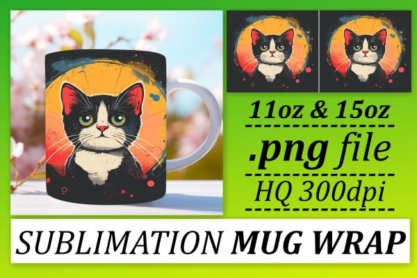Retro Wildlife Charm Sublimation Mug Wrap Sale