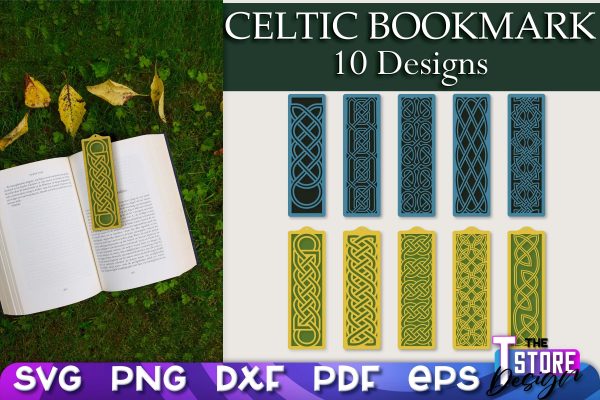 Celtic Bookmark SVG | Viking Design Bookmark SVG | Book Lover Supply