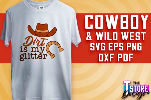 Cowboy & Wild West SVG | Western SVG Design | Cowboy T-Shirt Design v.2 Hot on Sale