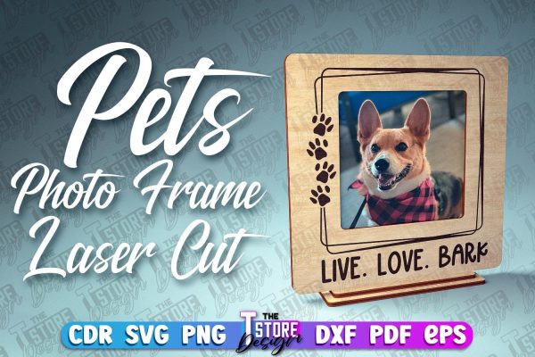 Pets Photo Frame Laser Cut | Photo Frame Design | CNC File Fashion