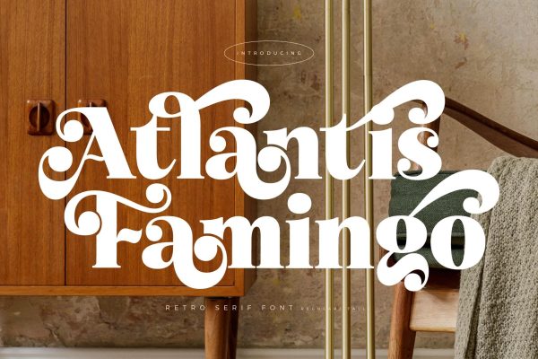 Atlantis Famingo - Retro Serif Font Online