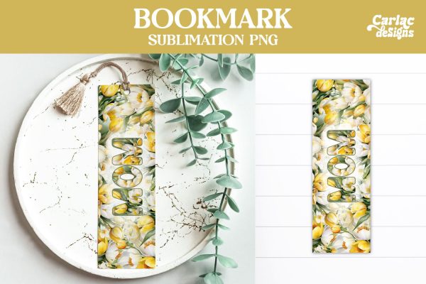 Flowers Bookmark, Printable Bookmark Sale