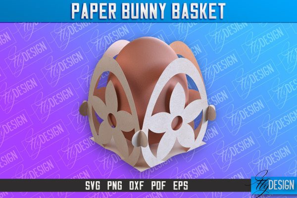 Easter Paper Bunny Basket | Paper Egg Holder | Easter Design Online now