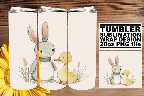Cute Spring Boho Critters Tumbler Design - 20oz Sublimation For Cheap