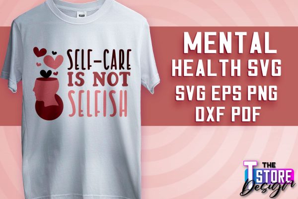 Mental Health SVG | Motivational Quotes Design | Funny SVG v.2 on Sale