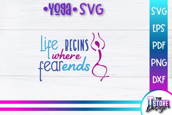 Yoga Quotes SVG Design | Sport SVG | Meditation Quotes | SVG File v.1 Online Sale